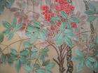 OLD CHINESE HAND PAINTING ON SILK~ROOSTERS~ARTIST SIGNED & SEAL 