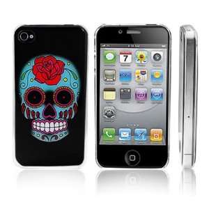 Transparent Snap On Clear iPhone Cover Case for 4/4S iPhone  Skull 
