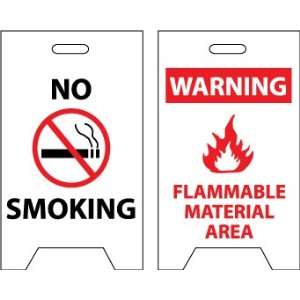  FLOOR SIGNS NO SMOKING WARNING FLAMMABLE MATERIALS