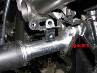 Make sure the spacers are installed as shown in the picture above.