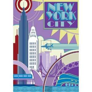  New York City by Peter Kelly. Size 20 inches width by 28 