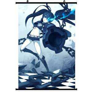 Japanese Anime Wall Scroll Poster Black Rock Shooter, Polyester Peach 