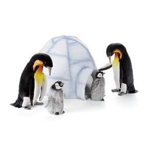  Hansa for FAO Schwarz Emporer Penguin Family & Igloo Toys 