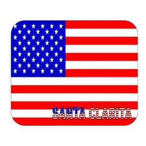  US Flag   Santa Clarita, California (CA) Mouse Pad 