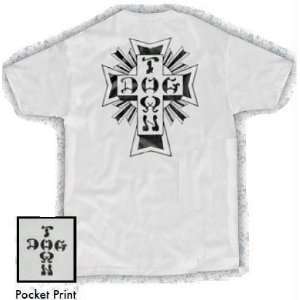  Dog Town S s Cross Logo White Sm   VK2SSDOCRLOW1 Health 