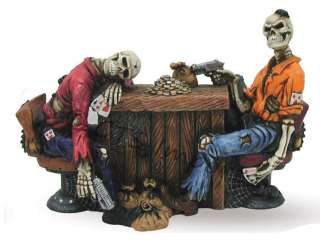 Skeleton Robbers Figurine Skulls & Skeletons Cheating At Poker Killer 