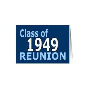 Class Reunion 1949 Card
