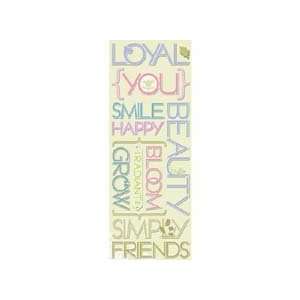  Amy Butler Sola Adhesive Chipboard Words