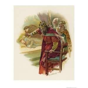  Hamlet, Claudius Disturbed by the Play Scene Giclee Poster 
