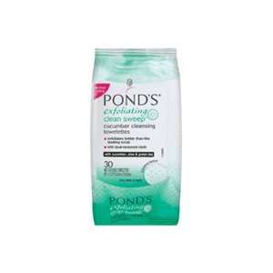  PONDS CLEAN SWEEP TOWELETTES EXFOLIATING BOX OF 30 