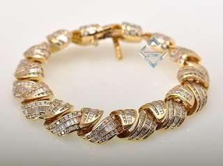 Charles Krypell Yellow Gold and Diamond Twist Bracelet  
