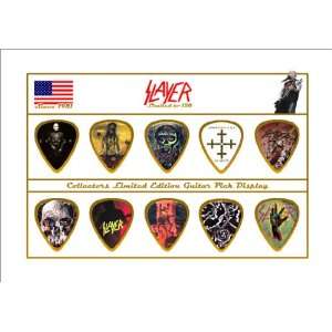  Slayer Premium Celluloid Guitar Picks Display Limited to 