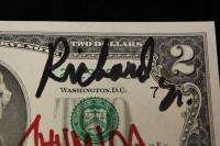 Genuine Authentic Pawn Stars Autographed $2.00 Bill From Gold & Silver 