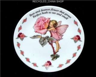 CICELY BARKER FLOWER FAIRIES PIN DISH THE ROSE FAIRY  