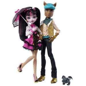    Monster High Draculaura and Clawd Wolf Twin Pack Toys & Games