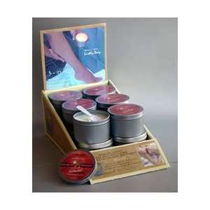 Earthly Body 3 in 1 Suntouched Body Massage Candle Display  Skinny Dip 