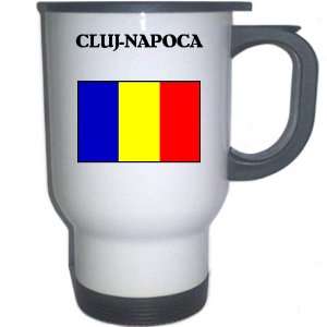  Romania   CLUJ NAPOCA White Stainless Steel Mug 