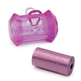 Clean Go Pet Sparkle Dog Waste Bag Holder with 20 Bags  