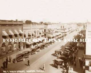 MAIN STREET WITH CARS NAMPA IDAHO ID PHOTO EARLY 1900S  