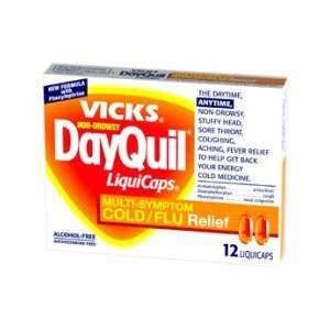  Vicks Dayquil Non drowsy Cold And Flu, Multi symptom 