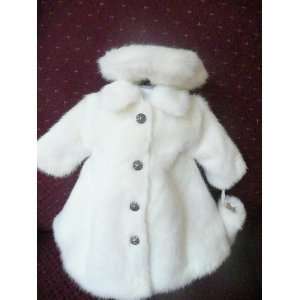  American Girl Doll Clothes   Satin Lined FUR COAT w/HAT 