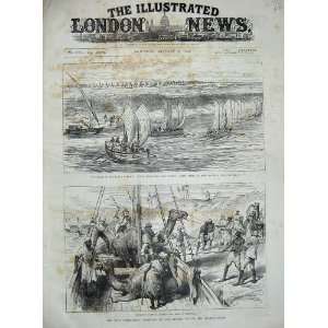  1885 Nile River Dongola Boats War Wolseley Map Desert 