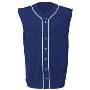   Button Custom Baseball Jerseys Youth NAVY (NVY) YS