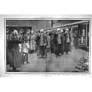  1901 Queen Victoria Funeral King Mourners Paddington