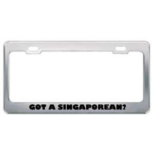  Got A Singaporean? Nationality Country Metal License Plate 