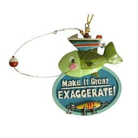  Make It Great Exaggerate Fishing Christmas Ornament 