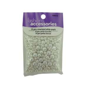  30 gms simulated white pearls   Pack of 120 Toys & Games