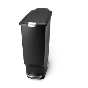  simplehuman 40 Liter Black Plastic Indoor Garbage Can 