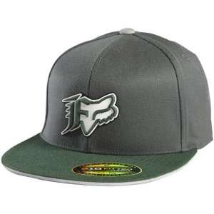 Fox Racing Colorz Fitted Mens Flexfit Racewear Hat   Green / Small 