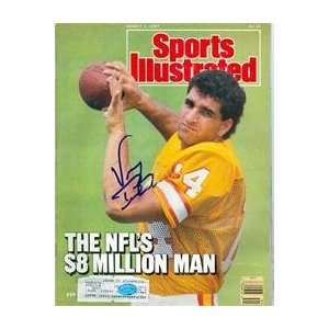  Vinny Testaverde autographed Sports Illustrated Magazine 