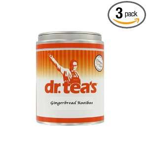dr. teas Ginger Bread Rooibos, 2.9 Ounce Tins (Pack of 3)  