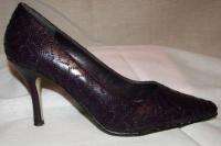 Pierre Dumas PURPLE SHIRA Dressy Heel/Shoe 7M NEW  