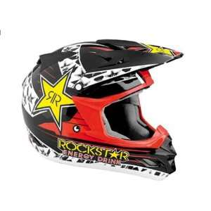 Answer Racing Comet Graphic ATV Sport Helmet. Rockstar Pattern. 45422X