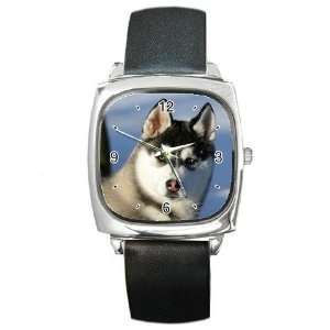  Siberian Husky Puppy Dog 2 Square Metal Watch FF0629 