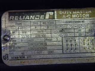 Reliance 15 HP 1170 RPM Duty Master AC Motor  