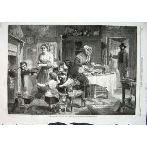  Shrovetide 1862 Tossing Pancake By Hunt Fine Art