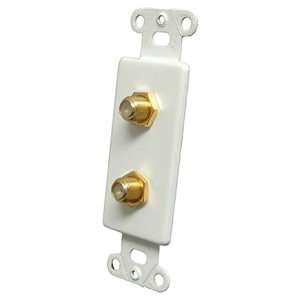 PRO WIRE IW 2FG F CONNECTOR JACK PLATE (WHITE 