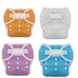   Diaper Size 1 6 Pack Boy Colors with Reusable Dainty Baby Bag Bundle