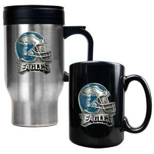  Philadelphia Eagles Travel Mug & Ceramic Mug Set   Helmet 
