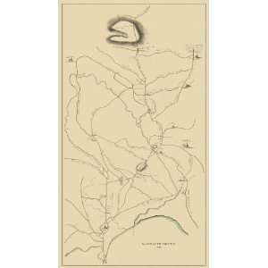  ROAD TO CONCORD MASSACHUSETTS (MA) 1775 MAP