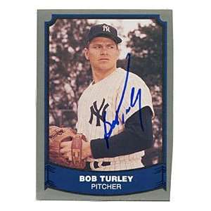  Bob Turley Autographed/Signed 1988 Pacific Trading Card 