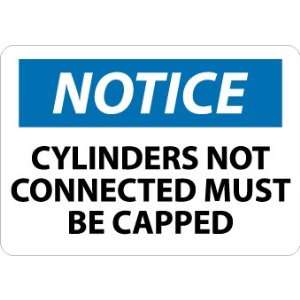 SIGNS CYLINDERS NOT CONNECTED MUST