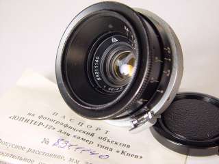 Black Jupiter 12 2,8/35 for Kiev s/n 8311140. Exc++   