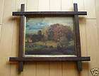 Antique frame 19th Century old period framing wood with gold liner 