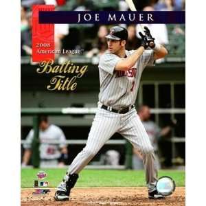  Joe Mauer 2008 American League Batting Title With Overlay 