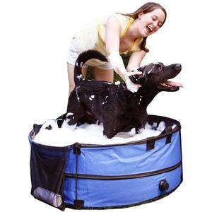 Pet Store Portable Collapsible Pet Dog Bath Bathing Grooming Tub with 